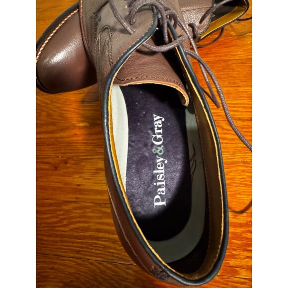 Paisley and Gray Ludgate Leather Derby Shoes Men 10.5 main image 3